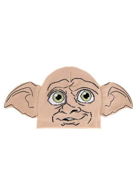 elope Harry Potter Dobby The House Elf Knit Beanie Hat Standard Beige