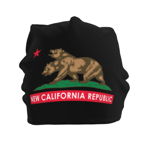 ONVOWO Fallout New CaliforFallout New California Republic Funny Gifts Black Beanie Hat for Men Women Hats Knit Hats Skull Cap