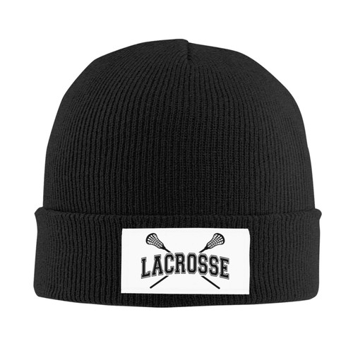 Lacrosse Gifts Black Beanie Hat for Women Men Winter Hat Womens Cuffed Beanies Knit Skull Cap Warm Ski Hats Lacrosse Gifts Black Beanie Hat for Women Men Winter Hat Womens Cuffed Beanies Knit Skull Cap Warm Ski Hats