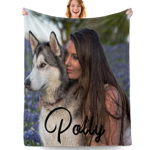 LUCKY ANDA Custom Blanket with Photos Personalized Customized Picture Blanket I Love You Couple Gifts Birthday Gift for Girlfriend Boyfriend Wife Husband Dad Mom LUCKY ANDA Custom Blanket with Photos Personalized Customized Picture Blanket I Love You Couple Gifts Birthday Gift for Girlfriend Boyfriend Wife Husband Dad Mom
