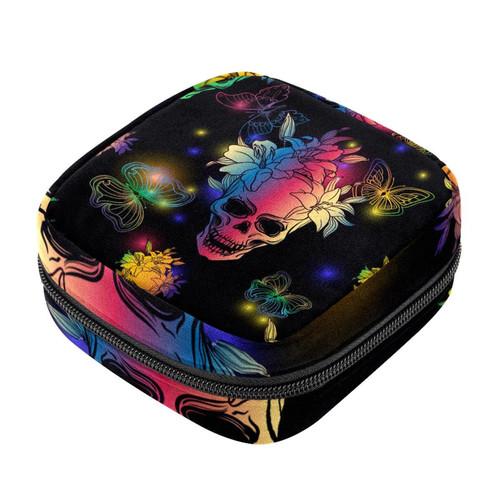 Makeup Bag Vintage Skull Butterfly Cosmetic Bag Makeup Pouch Travel Toiletry Bag Organizer Storage Bag for Women Girls Makeup Bag Vintage Skull Butterfly Cosmetic Bag Makeup Pouch Travel Toiletry Bag Organizer Storage Bag for Women Girls