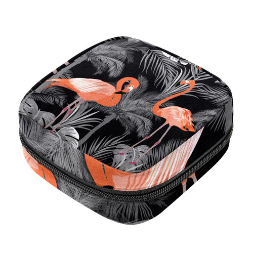 Makeup Bag Flamingo Black Cosmetic Bag Makeup Pouch Travel Toiletry Bag Organizer Storage Bag for Women Girls Makeup Bag Flamingo Black Cosmetic Bag Makeup Pouch Travel Toiletry Bag Organizer Storage Bag for Women Girls