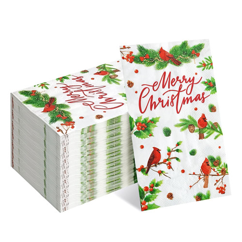 Christmas Napkins Disposable, 100 Pcs Xmas Napkins Paper Dinner Napkins Disposable Wedding Hand Towels for Guest Bathroom Dinner Napkins for Wedding Birthday Party (Christmas) Christmas Napkins Disposable, 100 Pcs Xmas Napkins Paper Dinner Napkins Disposable Wedding Hand Towels for Guest Bathroom Dinner Napkins for Wedding Birthday Party (Christmas)