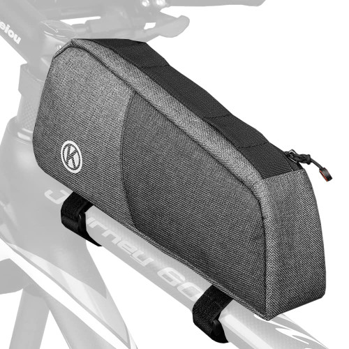 MattiSam Top Tube Bike Bag, Water Resistant Bike Frame Bag, Bike Triangle Bag, Bicycle Front Frame Storage Bag, Bike Phone Bag, Handlebar Bag, Cycling Accessories Pouch for Mountain Road Commute Bike