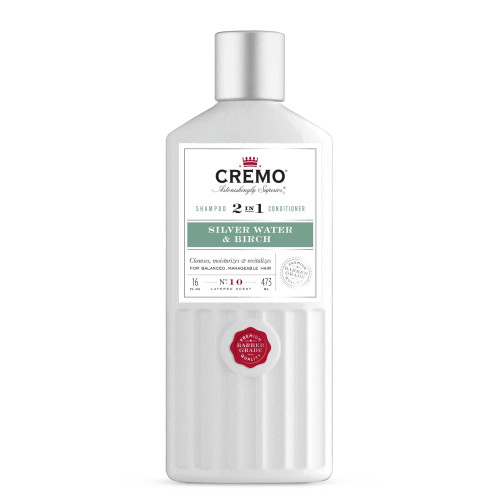 Cremo, 2-In-1 Shampoo & Conditioner, Silver Water & Birch, 16 Fl Oz Cremo, 2-In-1 Shampoo & Conditioner, Silver Water & Birch, 16 Fl Oz
