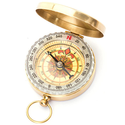 Camping Survival Compass Metal Pocket Copper Clamshell Compass Waterproof Luminous Compass for Hiking Camping Hunting Outdoor Military Navigation Tool Camping Survival Compass Metal Pocket Copper Clamshell Compass Waterproof Luminous Compass for Hiking Camping Hunting Outdoor Military Navigation Tool