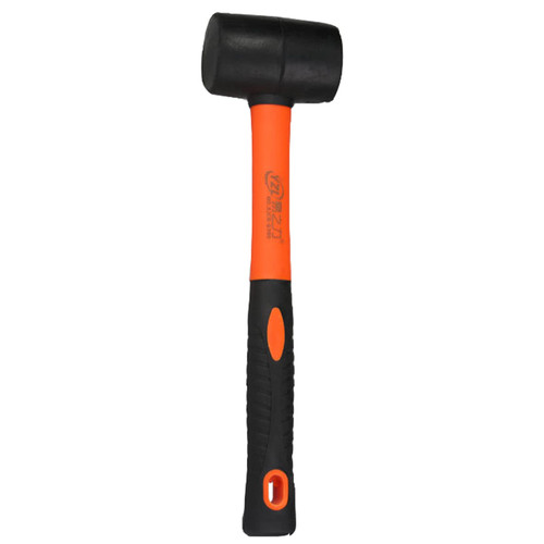 Fiberglass Handle Rubber Mallet Durable Rubber Mallet Hammer With Ergonomic Handle Eco-friendly Rubber Hammer For Head T Rubber Mallet Hammer With Ergonomic Handle For Camping Tent Stakes Woodworking