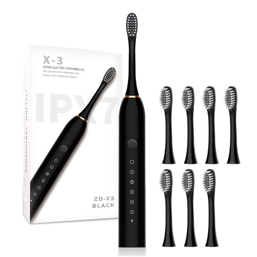 VALSEEL Electric Toothbrush for Adults, Travel Electric Toothbrush with 8 Brush Heads, Smart 6-Speed Timer Electric Toothbrush IPX7 Waterproof VALSEEL Electric Toothbrush for Adults, Travel Electric Toothbrush with 8 Brush Heads, Smart 6-Speed Timer Electric Toothbrush IPX7 Waterproof