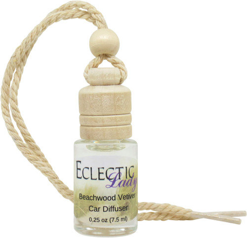 Beachwood Vetiver Scented Car Diffuser By Eclectic Lady, 7.5 ml, Air Freshener, Aromatherapy Diffuser, Premium Grade Fragrance Oil