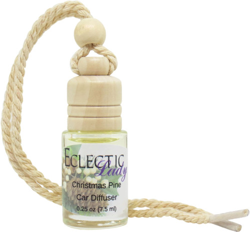Christmas Pine Scented Car Diffuser By Eclectic Lady, 7.5 ml, Air Freshener, Aromatherapy Diffuser, Premium Grade Fragrance Oil