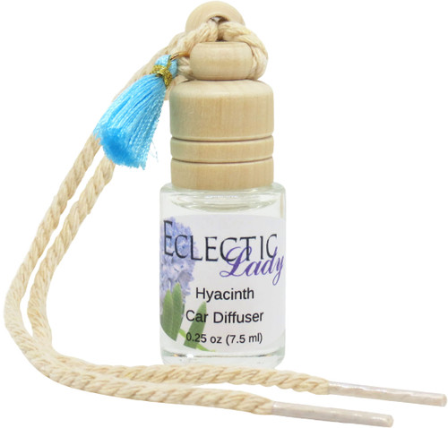 Hyacinth Scented Car Diffuser By Eclectic Lady, 7.5 ml, Air Freshener, Aromatherapy Diffuser, Premium Grade Fragrance Oil