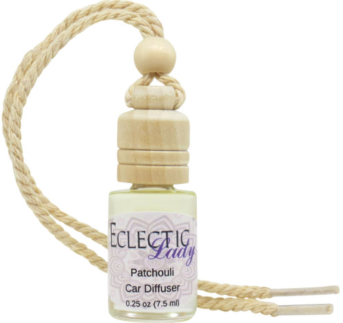 Patchouli Scented Car Diffuser By Eclectic Lady, 7.5 ml, Air Freshener, Aromatherapy Diffuser, Premium Grade Fragrance Oil