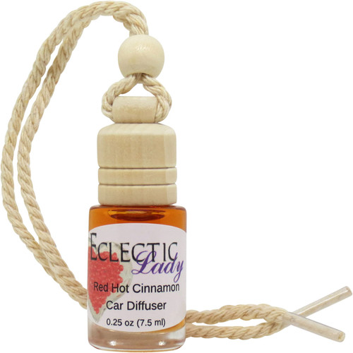 Red Hot Cinnamon Scented Car Diffuser By Eclectic Lady, 7.5 ml, Air Freshener, Aromatherapy Diffuser, Premium Grade Fragrance Oil
