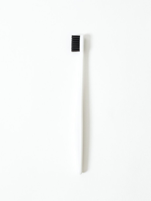 Morihata Binchotan Activated Charcoal Toothbrush, Standard Bristles - White