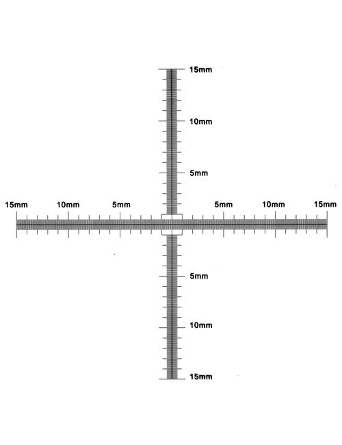 TOSUKKI 0.1mm Microscope Micrometer Calibration Ruler Slide, Cross Microscope Micrometer?Micrometer Ruler,Micrometer Ruler for Microscope,Micrometer Ruler,Micrometer Measuring Tool