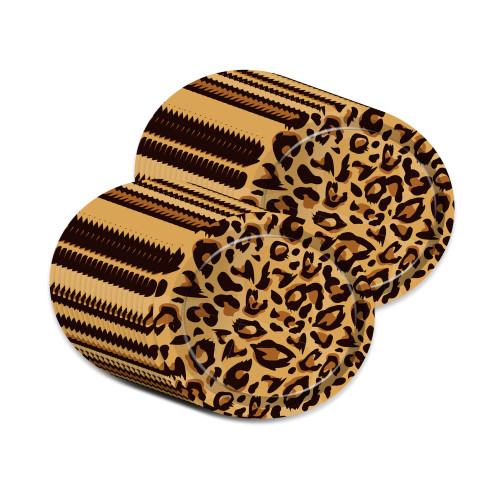 7" Safari Leopard Animal Print Dessert Paper Plates Jungle Animals Leopard Round Disposable Dinner Paper Plates Set Leopard Texture Theme Paper Plates Baby Shower Birthday Party Supplies, Pack of 24 7" Safari Leopard Animal Print Dessert Paper Plates Jungle Animals Leopard Round Disposable Dinner Paper Plates Set Leopard Texture Theme Paper Plates Baby Shower Birthday Party Supplies, Pack of 24