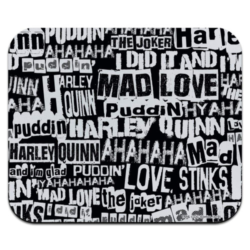 Harley Quinn Ransom Pattern Low Profile Thin Mouse Pad Mousepad