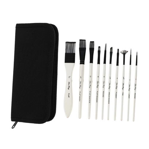 EXCEART 1 Set Nylon Paintbrush Paint Brush Kit Drawing Brushes Portable Painting Brush Painting Tools Watercolor Drawing Brush Oil Brushes Drawing Tool Wood Watercolor Painting