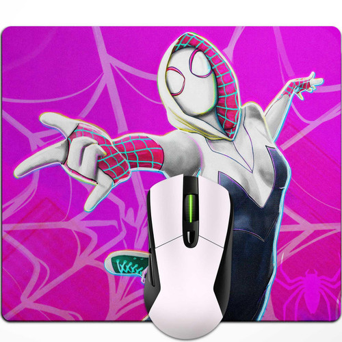 Mouse Pad for Men, Personalized Design Anime Mousemat Non Slip Rubber Mouse Pads Office Rectangle Spider Mouse Mat for Office Computers Laptop (Woman n)