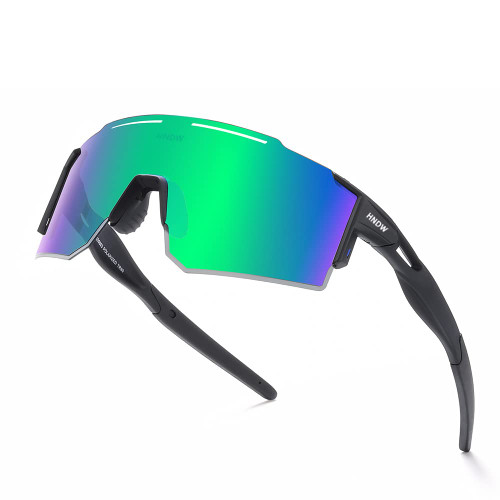 HNDW Polarized Sports Sunglasses for Women and Men, UV400 Protection Cycling glasses for Golf Baseball Driving Fishing