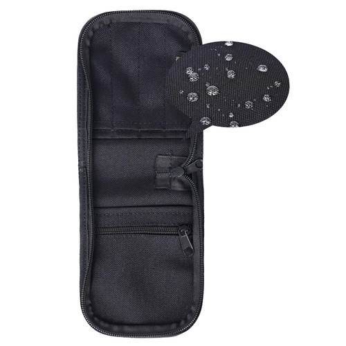 VEPKOIT Army Tactical Notebook Cover, 3x5 Notepad Cover with Zippered Organizer, Weatherproof Pocket Notebook Cover and Hiking Journal Case - Black