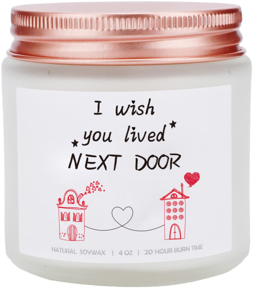 Lavender Scented Soy Candles, Best Friend Birthday Gifts - I Wish You Lived Next Door Candles, Thinking of You Gift, Long Distance Friendship, Besties Gifts, Missing You Gift Lavender Scented Soy Candles, Best Friend Birthday Gifts - I Wish You Lived Next Door Candles, Thinking of You Gift, Long Distance Friendship, Besties Gifts, Missing You Gift