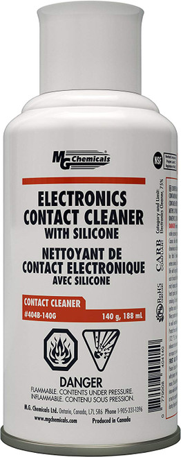 MG Chemicals 404B-140G Contact Cleaner with Electronic Grade Silicones, 140g (5 Oz) Aerosol Can