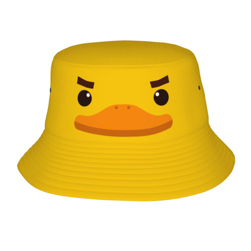 AIMASTZ Cute Yellow Duck Bucket Hat Unisex Outdoor Summer Beach Sun Hat Packable Fisherman Cap AIMASTZ Cute Yellow Duck Bucket Hat Unisex Outdoor Summer Beach Sun Hat Packable Fisherman Cap