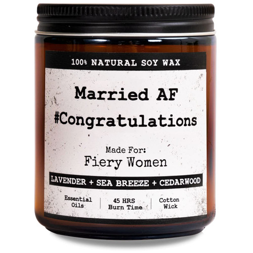 Wedding Gifts for Couples - Honeymoon, Newlywed, Bridal Shower, Bachelorette Party, Engagement Gift for Bride and Groom - Just Married Couple - Hendson Scented Candles