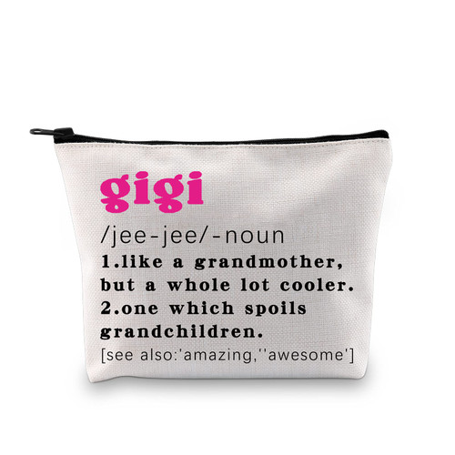 G2TUP Gigi Makeup Bag Gift from Grandchildren New Gigi Grandma Birthday Present Gigi Definition Organizer (Gigi) G2TUP Gigi Makeup Bag Gift from Grandchildren New Gigi Grandma Birthday Present Gigi Definition Organizer (Gigi)