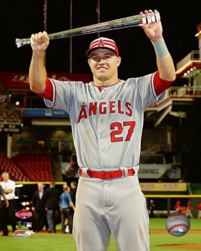 Mike Trout Los Angeles Angels 2015 MLB All Star Game MVP Photo (Size: 8" x 10")