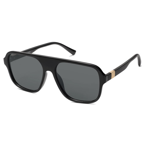 SOJOS Retro Aviator Polarized Sunglasses Womens Mens Vintage Square 70s Shades Classic Sun Glasses UV400 SJ2222 with Black/Grey Lens SOJOS Retro Aviator Polarized Sunglasses Womens Mens Vintage Square 70s Shades Classic Sun Glasses UV400 SJ2222 with Black/Grey Lens