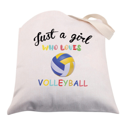 CMNIM Volleyball Gifts for Girls Just a Girl Who Loves Volleyball Canvas Tote Bag Volleyball Players Team Lover Gifts Reusable Shopping Bag Shoulder Bag (Volleyball Canvas Tote Bag) CMNIM Volleyball Gifts for Girls Just a Girl Who Loves Volleyball Canvas Tote Bag Volleyball Players Team Lover Gifts Reusable Shopping Bag Shoulder Bag (Volleyball Canvas Tote Bag)