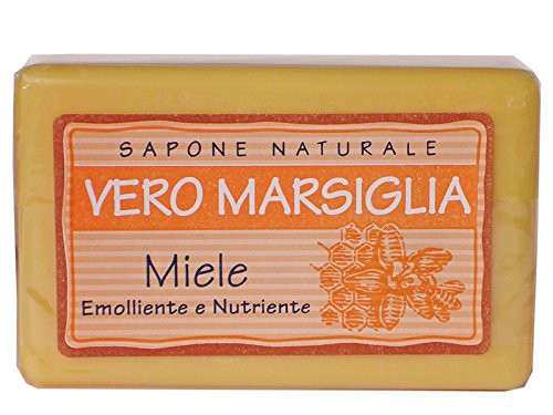 Saponeria Nesti Firenze: "Vero Marsiglia" Honey Soap 5.29 Ounce (150gr) Packages (Pack of 3) [ Italian Import ]