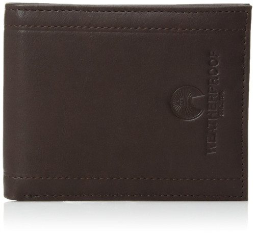 Weatherproof Men's RFID Slim Bifold Passcase Wallet