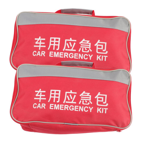 VANZACK 2pcs Travel First Aid Bag Scisors Emergency Kit for Car First Aid Kit for Camping Travel Medicine Packets Car Emergency Kit First Aid Kit for Home Empty First Aid Bag Medicine Bag