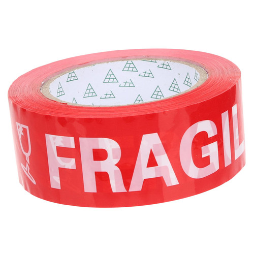 MAGICLULU 1 Roll Fragile Warning Tape Fragile Tape Nursing Supplies Seal Tape Fragile Labels Clear Tape Small Business Supplies Fragile Stickers Tape Care Box Handle Adhesive Tape Plastic