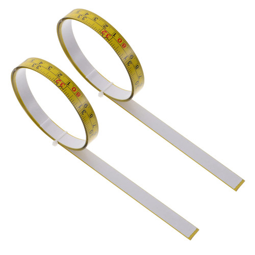 Hemobllo 2pcs Self-Adhesive Ruler Measure Ruler Tape Stick on Workbench Ruler Woodworking Ruler Measuring Ruler Self-Adhesive Measuring Tape Measure Tape for Woodworking Metric Steel