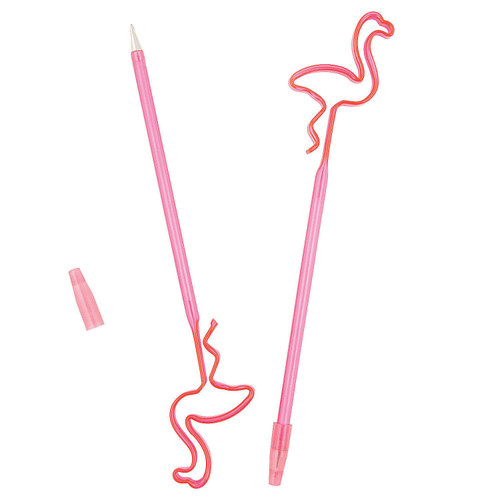 Fun Express Silhouette Flamingo PENS - Stationery - 12 Pieces