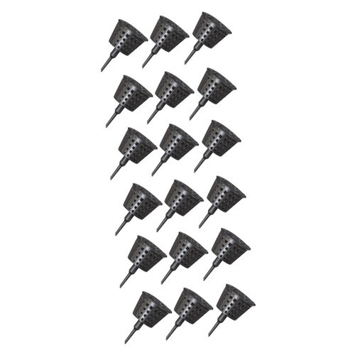 Yardwe 60 pcs Mini Plant pots Bonsai Fertilizer Cakes Plastic Planter Cactus Plant Fertilizer Mesh Baskets Plant fertilizers Container Orchid pots Mini Plants Air Jade Fertilizer