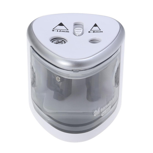 Lurrose Mechanical Pencil Automatic Pencil Sharpener Heavy Duty Pencil Sharpener Dual Holes Pencil Sharpener Electric Pupils