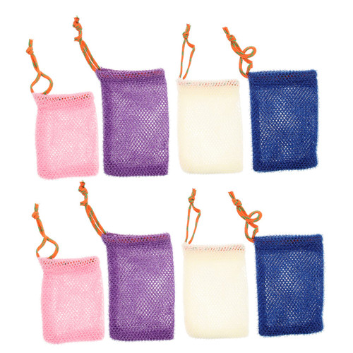 minkissy 8pcs Soap Bag Foaming Net Sisal Soap Bags Drying Soap Drawstrings Soap Bags Soap Saver Pouch Exfoliating Mesh Soap Net Bags Mesh Soap Bag Soap Saver Net Bags Loofah Nylon