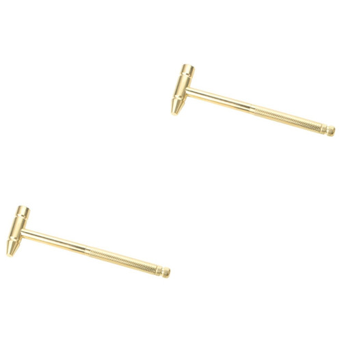 OSALADI 2pcs Multifunctional Small Hammer Mini Hammer Multitool Chasing Hammer for Jewelry Making Hammer with Tools inside Small Screwdriver Jewellery Jewlery Tool Kit Clock Miss Copper