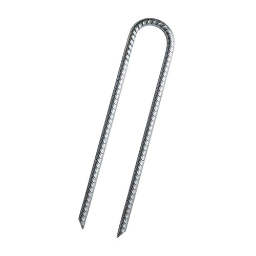 BESPORTBLE 1pc U-Shaped Steel Nails Tent U Landscape Outdoor Trampoline Ground Wind Stakes Ground Stakes Metal