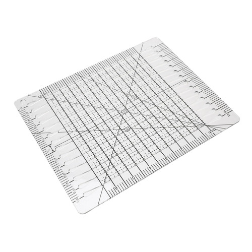 NUOBESTY Patchwork Cutting Ruler Fabric Cutting Ruler Sewing Machine Ruler Knitting Gauge Ruler Stitching Ruler Painting Template Stitching Template Square Tool Acrylic Sewing Tools Plastic