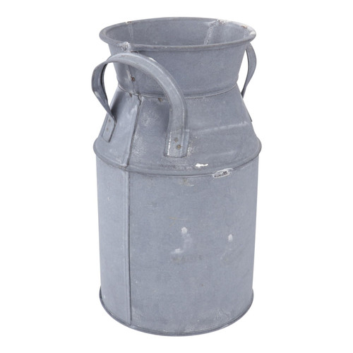 OFFSCH 1pc Galvanized Metal Vase Vintage Jug Vase Metal Iron Flower Pot Retro Flower Bucket Flower Pot Table Decoration Farmhouse French Bucket Iron Flower Bucket Planter Rural