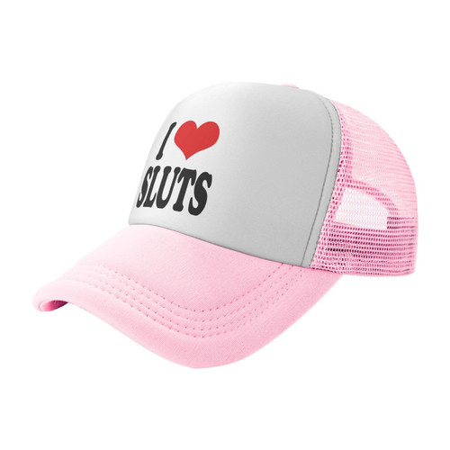 Hat,I Love Sluts Trucker Hat Baseball Cap Pink Women Men Dad Hat Golf Cowboy Hat Hat,I Love Sluts Trucker Hat Baseball Cap Pink Women Men Dad Hat Golf Cowboy Hat