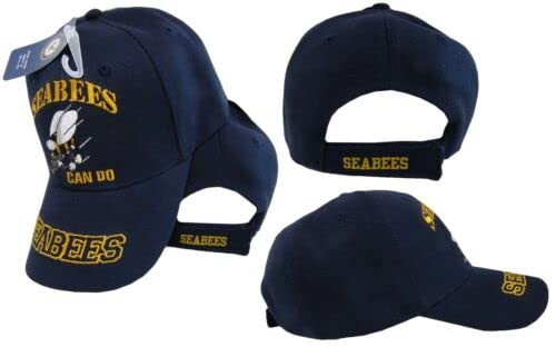 New! US Navy USN Seabees CAN DO Ball Cap HAT Navy
