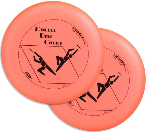 Wham-O DDC Frisbees (2 Pack) for Double Disc Court Game, Colors May Vary