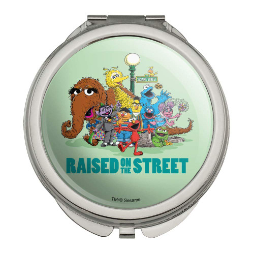 Sesame Street Raised on the Street Compact Travel Purse Handbag Makeup Mirror